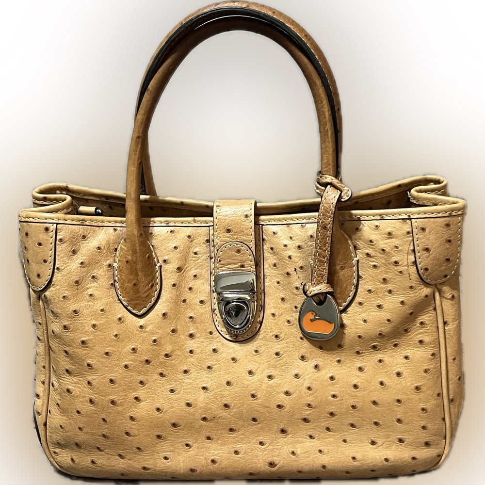Dooney & Bourke Ostrich Leather Satchel.